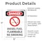 Signmission Diesel Fuel Flammable Danger Sign, Vinyl Decal, 5in W x 7in L, 2PK OS-2PACK-DS-D-57-V-1128 - alternate 6